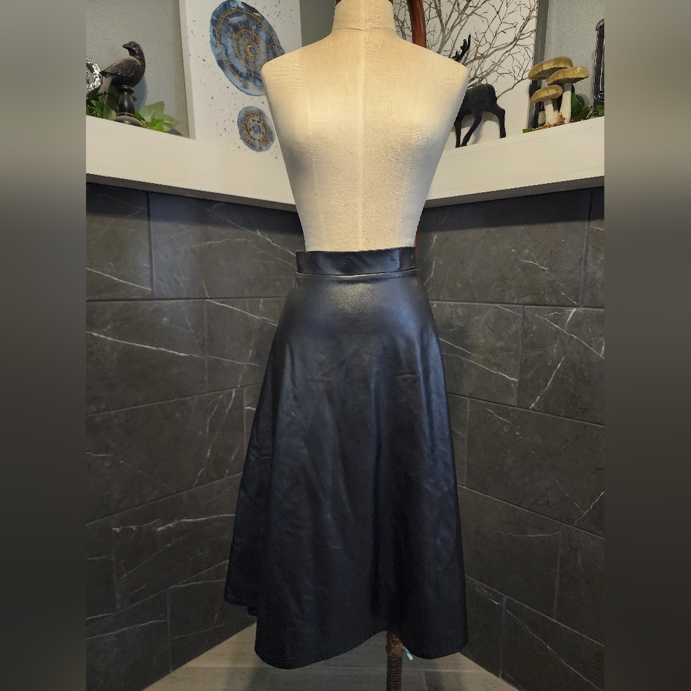 Faux Leather Skirt